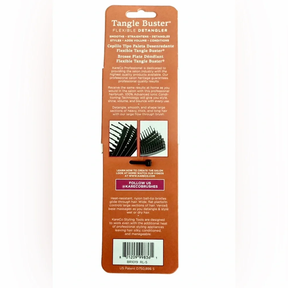 New! Good Housekeeping Detangle Buster Full Hair Brush